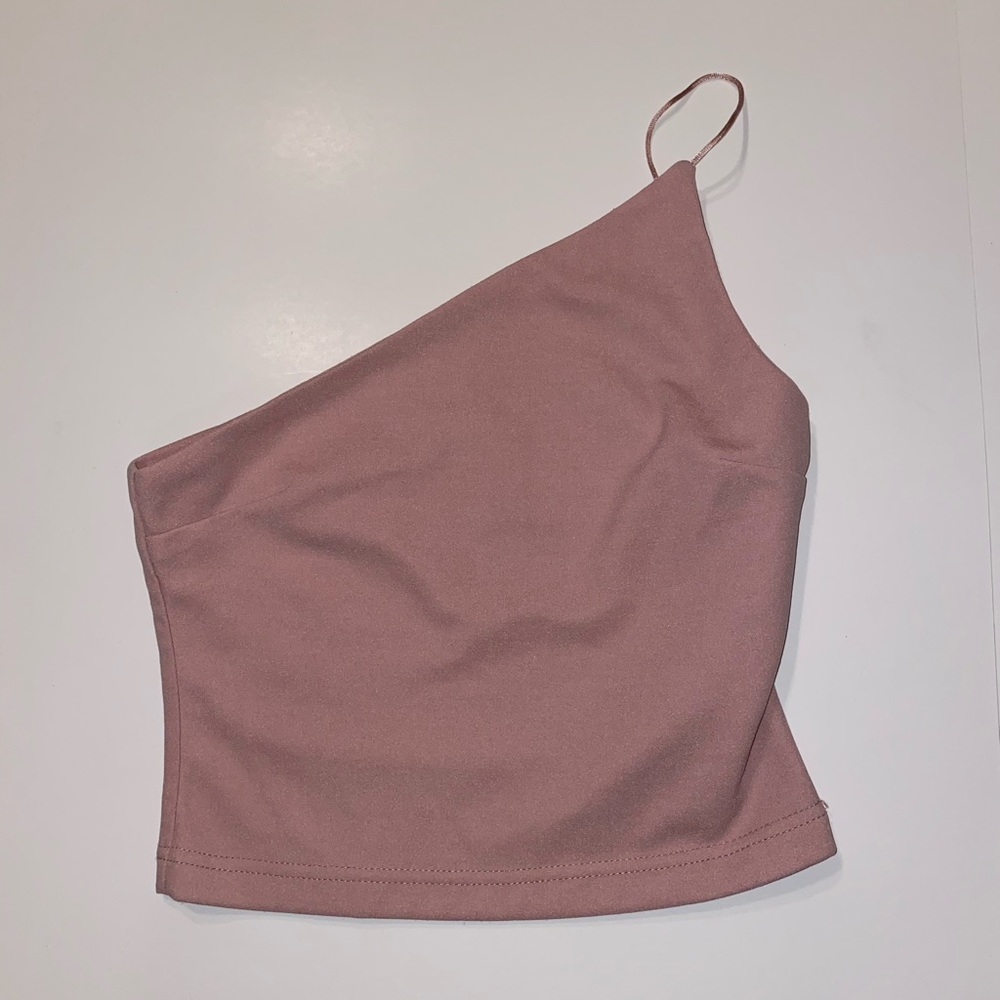 One Shoulder Crop Top